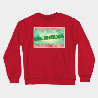 Mauritania Vintage style retro souvenir Crewneck Sweatshirt